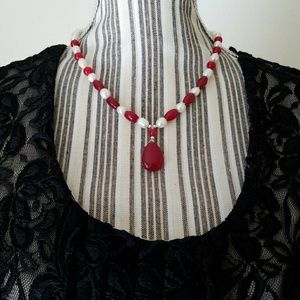 Pearl and Rubies Necklace